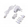 Nabíjačka telefónu 230 V/12 V (iPhone 4/5/6, micro USB, Nokia)