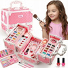RUŽOVÁ SÚPRAVA NA MAKE-UP PRE DETI KUFRÍK S KOZMETIKOU PRE DIEVČATÁ