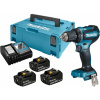 MAKITA DDF485RF3J Akumulátorový vŕtací skrutkovač Li-Ion 18V - MAKITA 3x aku 3,0 Ah nabíjačkou a systainerom