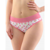 GINA Dámske francúzske nohavičky ECO Bamboo Disco s digitálnou potlačou | 14148P - ružová biela, 42/44