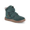 Barefoot detské zimné topánky Froddo - Zeru Tex Furry Petroleum zelene