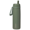 b.box Nerezová termofľaša so slamkou 690 ml - olive