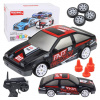 RC driftovacie auto s vymeniteľnými kolesami, čierne 1:24