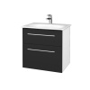 Dreja Kúpeľňová skrinka PROJECT SZZ2 60 - N01 Biela lesk / Úchytka T02 / N03 Graphite