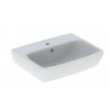 Geberit Selnova Square malé umývadlo 50x42 cm otvor pre batériu,s prepadom Biele GEB 500.310.01.7