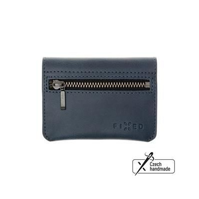 Kožená peňaženka FIXED Tripple Wallet z pravej hovädzej kože, modrá