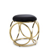 Štýlová Čierno-Zlatá Taburetka