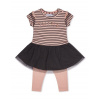 DIRKJE Set 2dielny šaty 80 Smokey Pink+Smokey Grey