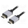 Cable HDMI 1.4 HDMI plug,both sides polyamide 5m black 30AWG