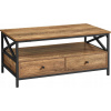 Lavica Songmics VASAGLE obdĺžniková 100 x 55 x 45 cm, odtiene hnedej farby