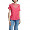 Dámské triko DESIGUAL TS_TROPIC THOUGHTS 3089 ACID STRAWBERRY velikost XS