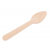 Lyžička MagicHome Woodline ECO Gastro, drevená, príborová, 110 mm, bal. 100 ks, 100% Natural, mini dezertná