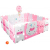 AGA4KIDS Dětská ohrádka 180 × 200 × 64 cm růžová (DS4105-PI)