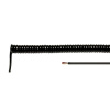 HELU 85671 špirálový kábel LiF12Y11Y 400 mm / 1600 mm 6 x 0.25 mm² čierna 1 ks; 85671