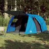 zahrada-XL Kempingový stan tunelový 4 osoby modrý vodeodolný 94398