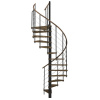 Minka STAIRS Kombinované točité schodisko Venezia orech/čierna pr. 160 cm