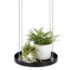 ED Záves na kvety WINDOW DRESSING, okenný pr.24cm, čierna/biela,|Esschert Design - černá