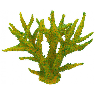 Aqua Excellent Dekorácia akv. Morský Koral mäkký zelený 16 x 12,5 x 13,5cm