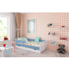 BabyBeds Detská posteľ RYSIO Farebné prevedenie: Modrá, Velikost postele: 180x80 cm, Úložný priestor k posteli: Áno, s úložným priestorom
