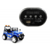 Lean Toys Hudobný panel pre elektrické autíčko s batériou policajné Jeep S618