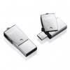 Apacer USB flash disk OTG, USB 3.0, 64GB, AH750, strieborný, AP64GAH750S-1