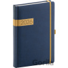 NOTIQUE Denný diár Twill 2026 (modro-zlatý) - Notique