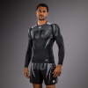 Pánský rashguard Venum Adrenaline - dlouhé rukávy - Black/Silver Grey Velikost: XXL