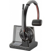HP Poly Savi 8210 UC Microsoft Teams Certified DECT 1880-1900 MHz USB-A Headset Slúchadlá s mikrofónom Bezdrôtový Pres hlavu Kancelária / call centrum Bluetooth Nabíjací podstavec Čierna (8D3F1AA#ABB)