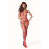 Passion BS102 red - Bodystocking Farba: Červená, Veľkosť: S/L