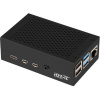 Kryt Raspberry case Alu pro Raspberry Pi 4 B, černá (Joy-it) RB-AlucaseP4+01B