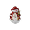 Dekorácia MagicHome Vianoce, Snehuliak s lyžami, 30 cm