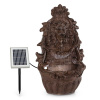Blumfeldt Löwenstein, nástenná fontána, 2 W, solárne čerpadlo, materiál: polyresin, 4 biele LED diódy, 5 m kábel (SOL1-Leo)