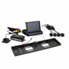 Asistenty parkovania TFT02 4,3” s kamerou HD-402-LED 4-senzorové, čierne Amio