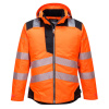 PORTWEST Bunda do deště HiVis PW3 T400, zateplená, reflexní POR-T400OBRXXXL 3XL Oranžová/černá