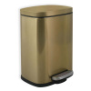 Nášľapný oceľový odpadkový kôš v matne zlatej farbe 5 l Akira – Spirella