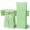 Papierová taška ZELENÁ PASTELOVÁ 100x70x280mm na SLADKOSTI NARODENINY OSLAVY