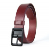 Kožený opasok BLACKFORGE, šírka 3.3cm, Ručná výroba na Slovensku - Bordová