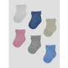 NOVITI SB018-U-02 Bavlnené ponožky netlačené roll-up mix 3-6m