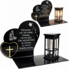 Solárny Náhrobný Lampáš LED s Statuetkou - Ekologický a Odolný (Objavte krásu a funkčnosť tohto reprezentatívneho solárneho náhrobného lampáša. Je vyrobený z vysoko odolného materiálu, ktorý zaručuje