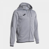 CHAQUETA CON CAPUCHA OLIMPIADA GRIS MELANGE NEGRO S