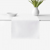 Goldea sviatočný behúň na stôl teflónový - biely s lesklými obdĺžnikmi 35x140 cm