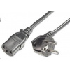 PremiumCord Kabel napájecí 230V/10A, zahnutá vidlice, 2m kpsp2