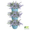 Kvetináč Vibia Campana Vertical Forest set/3 - vintage blue