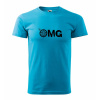 Malfini triko s potiskem OMG turquoise