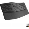Logitech ERGO K860 bezdrátový klávesnice německá, QWERTZ černá Rozdělená klávesnice, ergonomická, podložka pod zápěstí, Odpuzují špínu