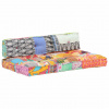 vidaXL Podložka na paletovú sedačku, farebná, látka, patchwork - Viacfarebný - 256769-272974