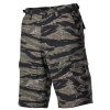 MFH Americké krátke nohavice BDU Rip stop, tiger stripe - XXL