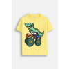 Detské bavlnené tričko Coccodrillo žltá farba, s potlačou, EVERYDAY BOY WC5143211VBD 116
