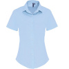 Premier Košile PR 346, popelínová, krátký rukáv, dámská COT39034657303-pale blue L Modrá světlá