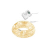 SPRINGOS LED svetelná hadica - 5m, 50LED, 8 funkcií, 3xAA, IP44, teplá biela